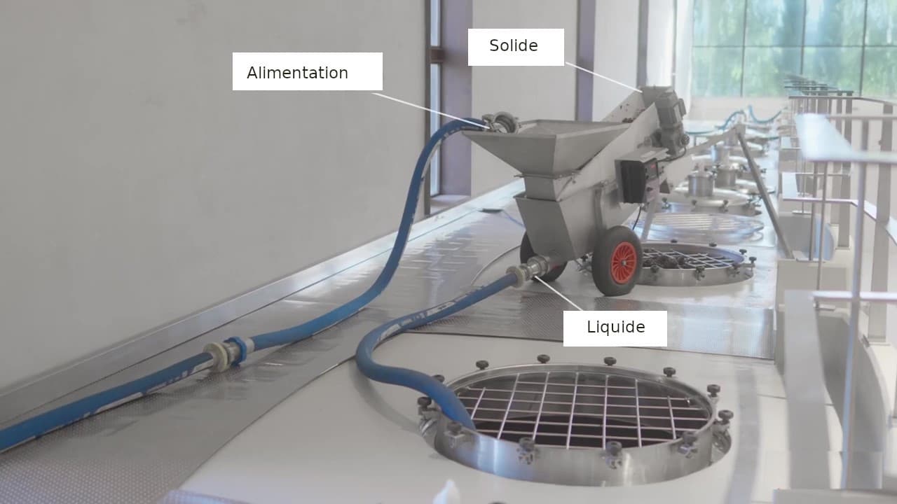 TB 10 en situation réelle au-dessus des cuves